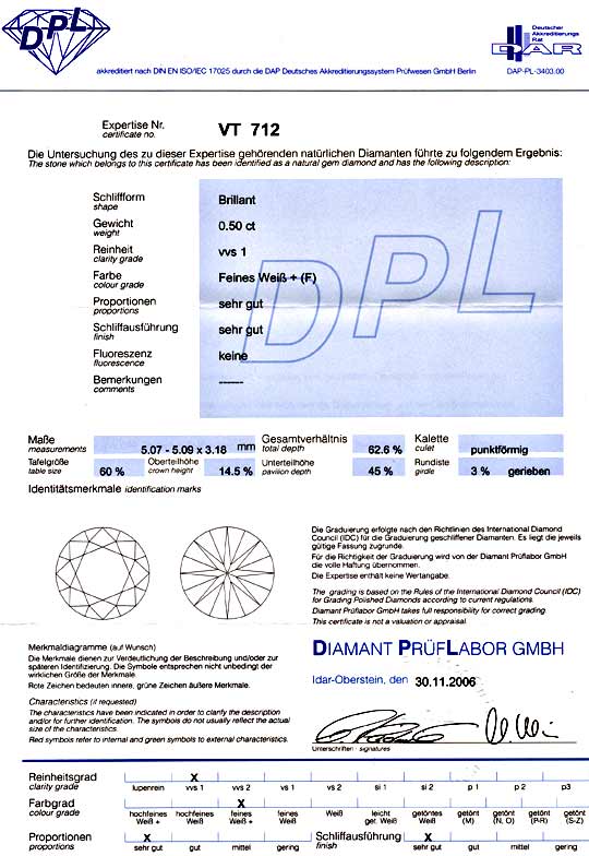 Foto 9 - Diamant 0,50ct Brillant DPL feines Weiss F, VVS1, D5854