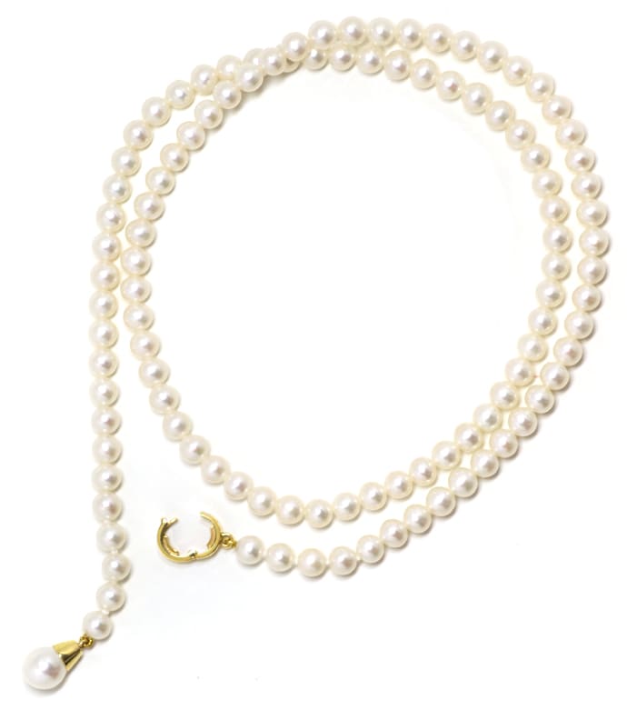 Foto 3 - Set Perlenkette mit Armband Verschlüsse 14K Gold, Q0209