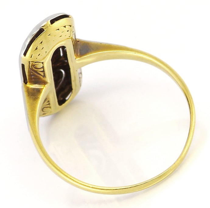 Foto 3 - Antiker Diamantenring Art Deco in Gold-Platin, S2833