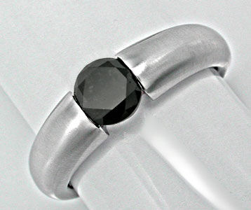 Foto 1 - Brillant-Spannring Schwarzer Diamant Ca.1ct, S6092