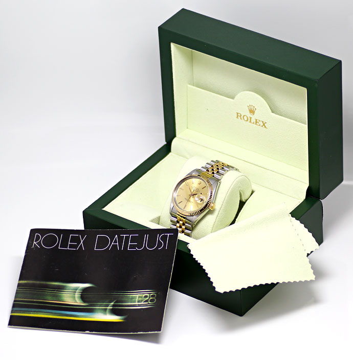 Foto 6 - Rolex Datejust Herren Uhr in Stahl-Gold, Spitzenzustand, U1460
